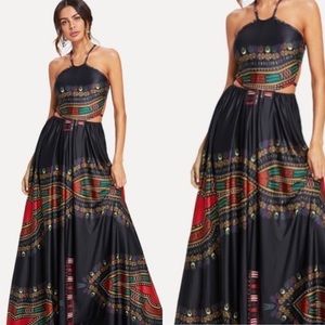 Tribal Print Maxi Dress